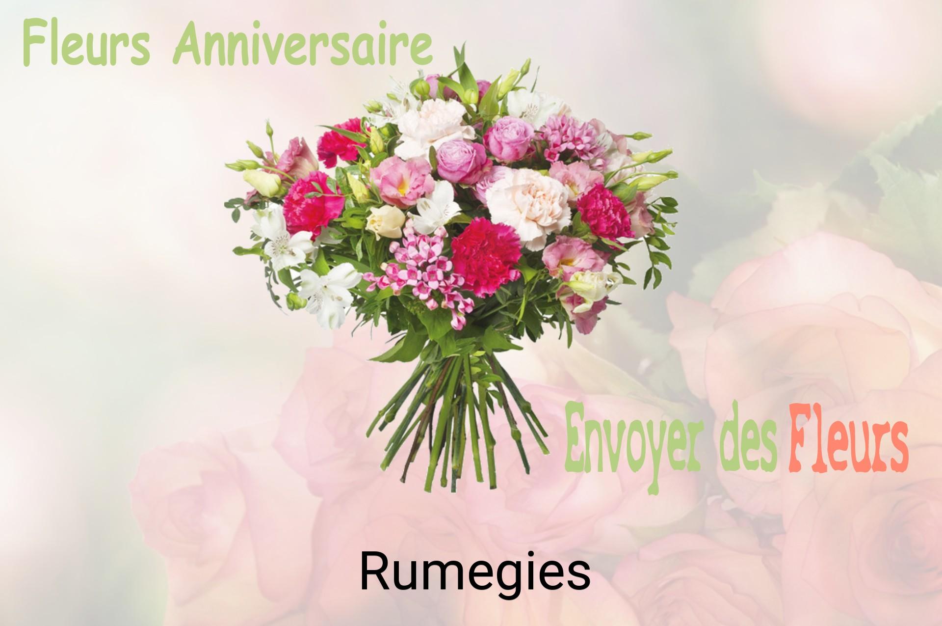 Bouquet de fleurs d’anniversaire livré à Rumegies
